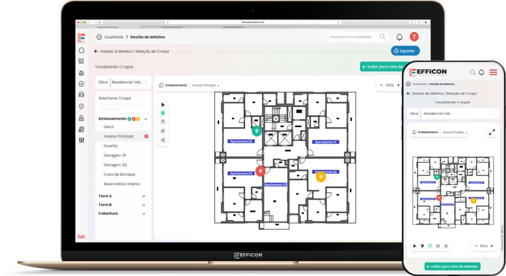 efficon - mockup aplicação